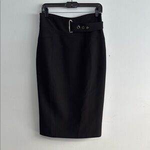 Karen Millen Elegant Black Pencil Skirt